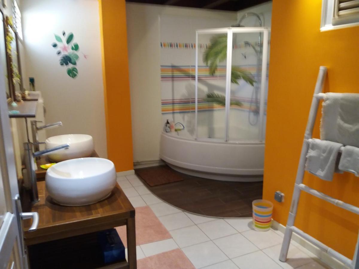 Chambre D'Hote Et Loft Dans Maison De Charme Piscine A Debordement La Villa Gialla Schoelcher Exteriör bild